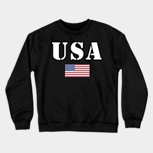 USA vintage Military With United States Flag Crewneck Sweatshirt